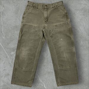 Vintage Y2K Carhartt B136-MOS Faded Double Knee Carpenter Pants - 32x26